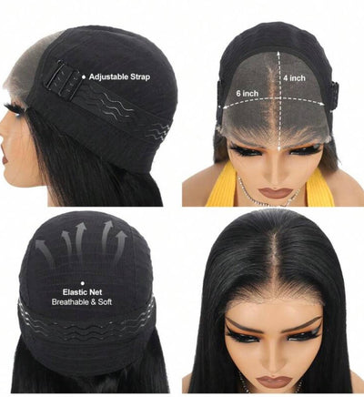Gloria Straight Wig(human blend) high quality